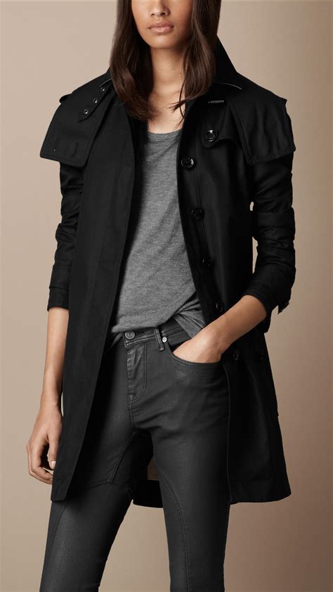burberry cotton poplin trench jacket